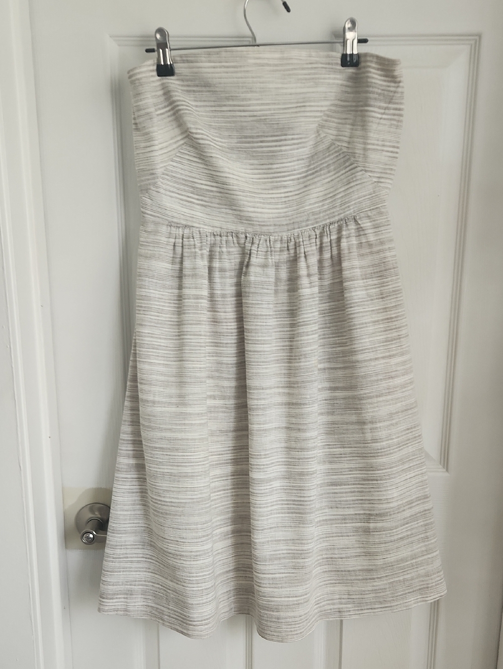 Banana Republic Strapless Linen Dress